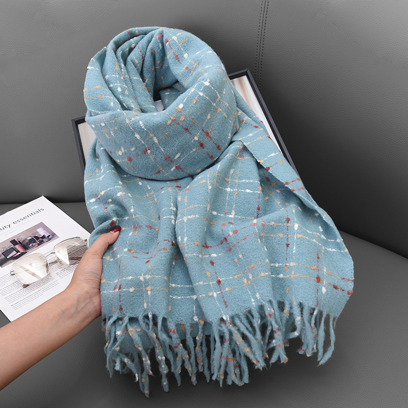Cashmere Scarf Wrap - Yeni Sıcak Kış Püskül Eşarp Başörtüsü