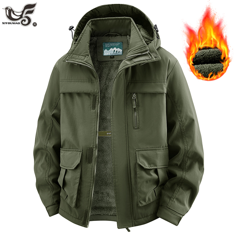 Winter Clothing Game - Kışlık ceket erkek kapüşonlu polar astarlı