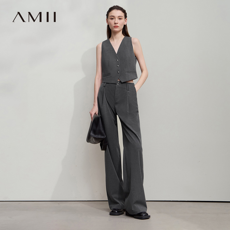 Clothing Style Winter - AMII Kadın Pantolonu 2025 Sonbahar Yeni
