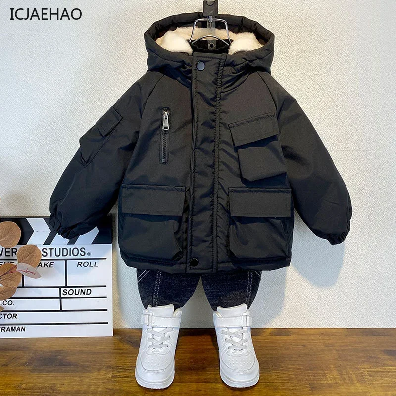 Jack Winter Clothing - 2025 Çocuklar Fermuarlı Kapüşonlu Dış Giyim