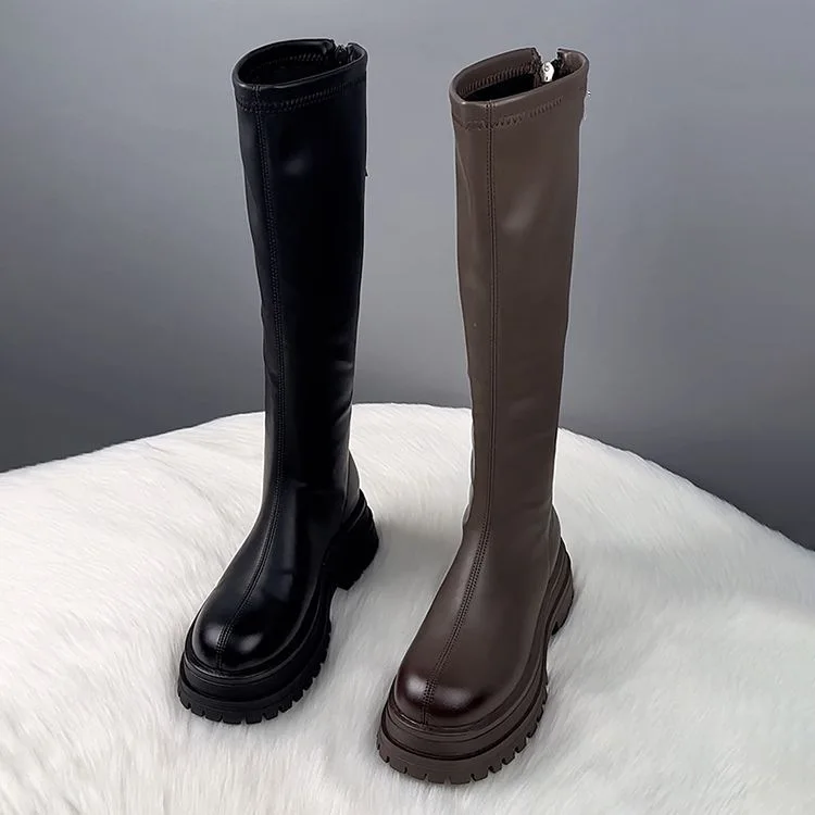 Winter Clothing Korea - Siyah Uzun Çizmeler Kadınların Sezonunun En