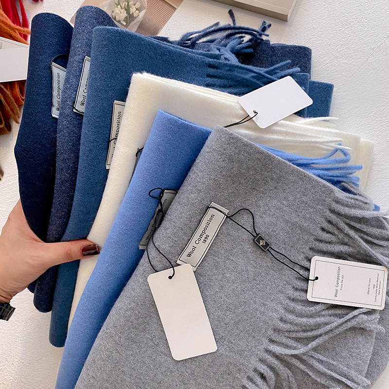 Cashmere Scarf Wrap - 2024 kış yün eşarp kadınlar için