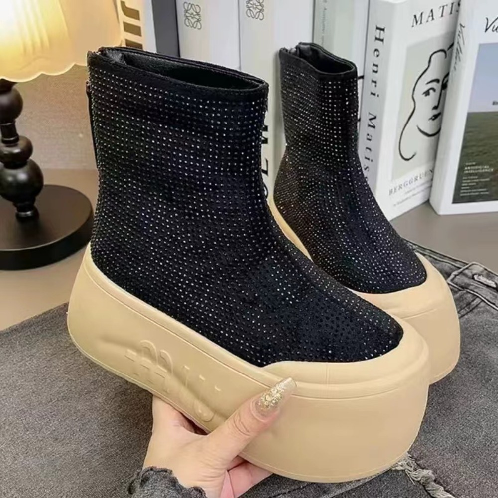 Lüks Taşlı Kadın Botları Moda  - Winter Clothing Korea incelemesi ve fiyatı