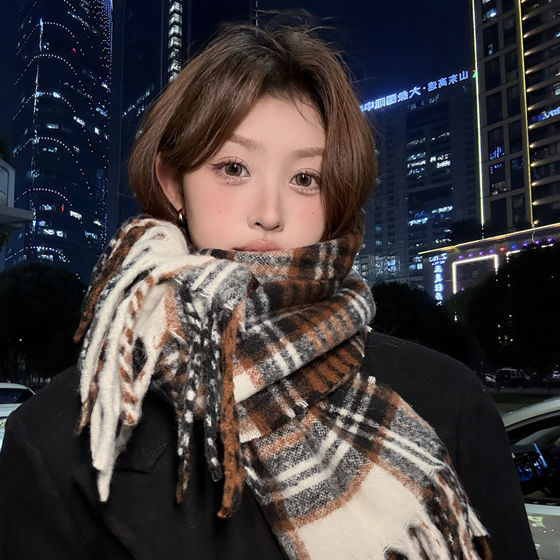 Mor Ekose Eşarp Kadın Sonbahar - Winter Clothing Korea incelemesi ve fiyatı