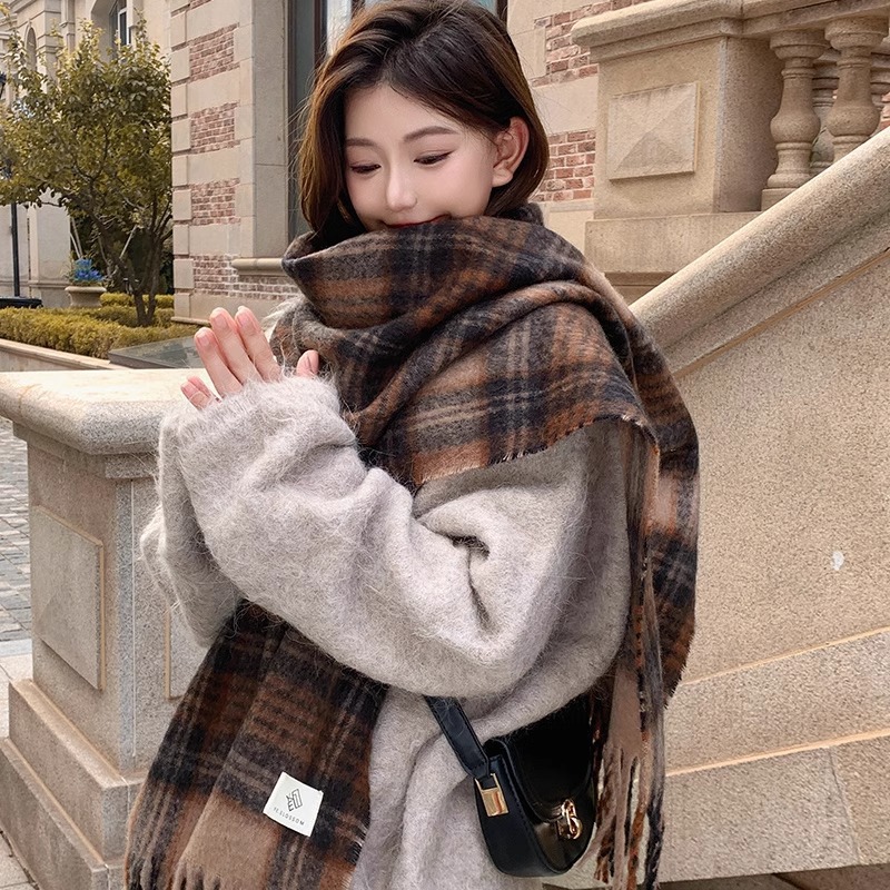 Mor Ekose Eşarp Kadın Sonbahar - Winter Clothing Korea incelemesi ve fiyatı