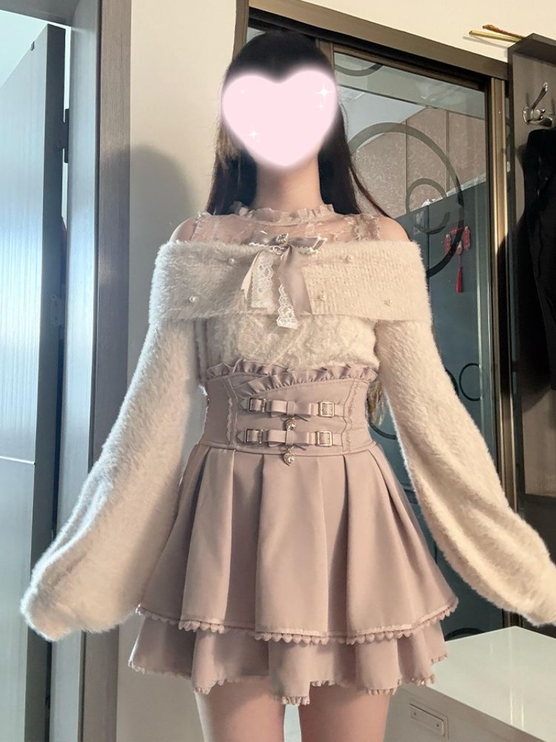 Japon Tarzı Tatlı Lolita Omuz  - Clothing Style Winter incelemesi ve fiyatı