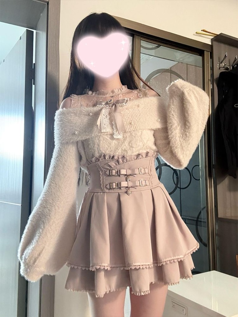 Japon Tarzı Tatlı Lolita Omuz  - Clothing Style Winter incelemesi ve fiyatı