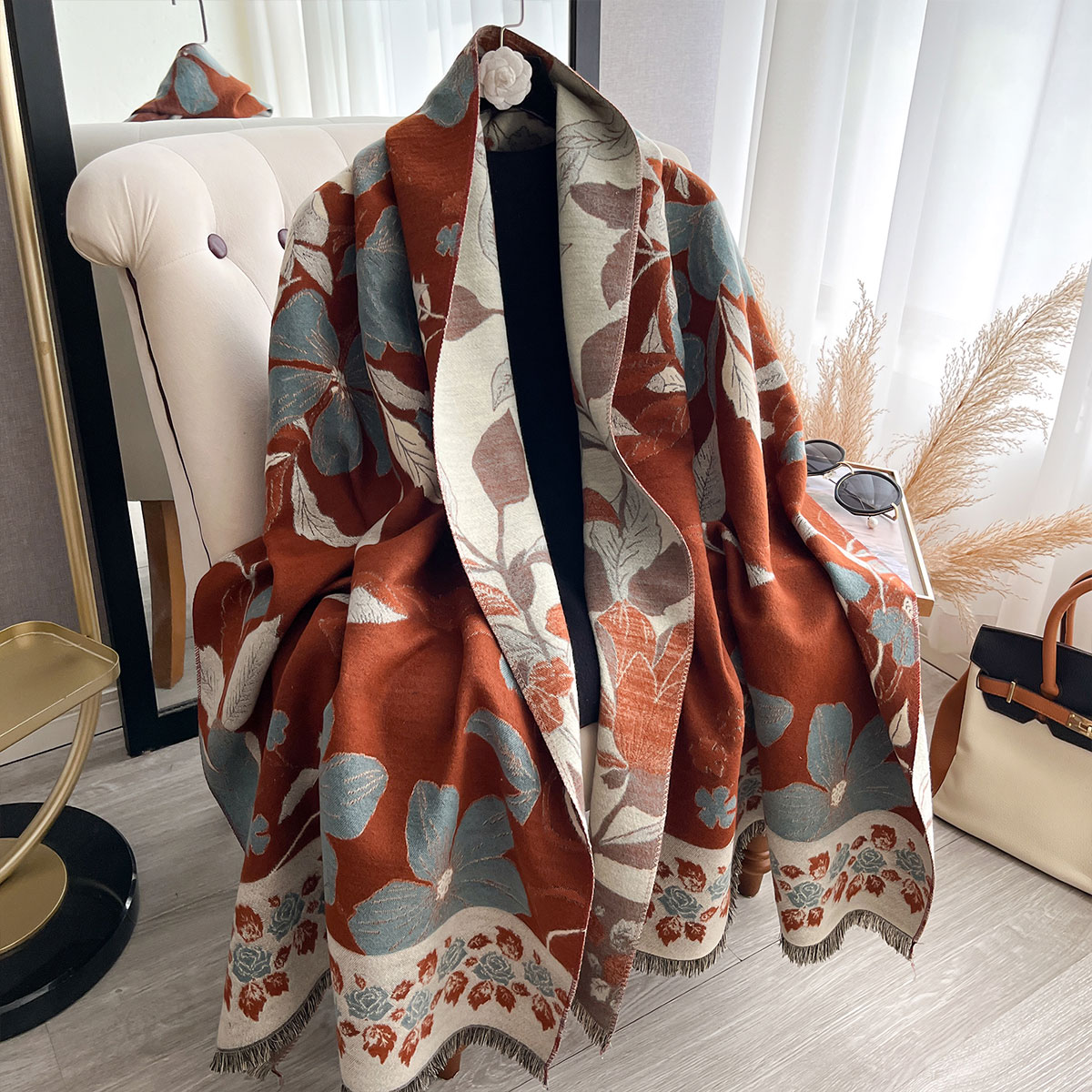 Kadınlar Kalınlaşmak Lüks Kış  - Cashmere Scarf Wrap incelemesi ve fiyatı