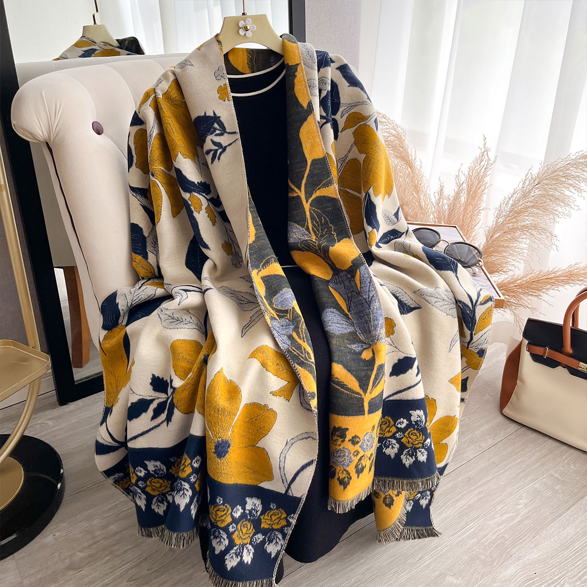 Kadınlar Kalınlaşmak Lüks Kış  - Cashmere Scarf Wrap incelemesi ve fiyatı