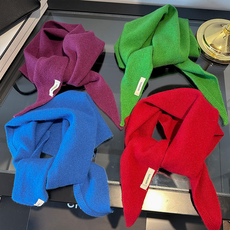 % 100 Yün Kore Tarzı Örme Üçge - Winter Clothing Korea incelemesi ve fiyatı