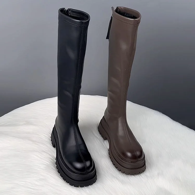 Siyah Uzun Çizmeler Kadınların - Winter Clothing Korea incelemesi ve fiyatı