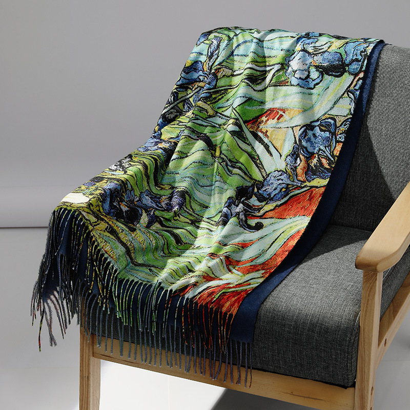 Lüks Marka Yağlıboya Kaşmir Eş - Cashmere Scarf Wrap incelemesi ve fiyatı