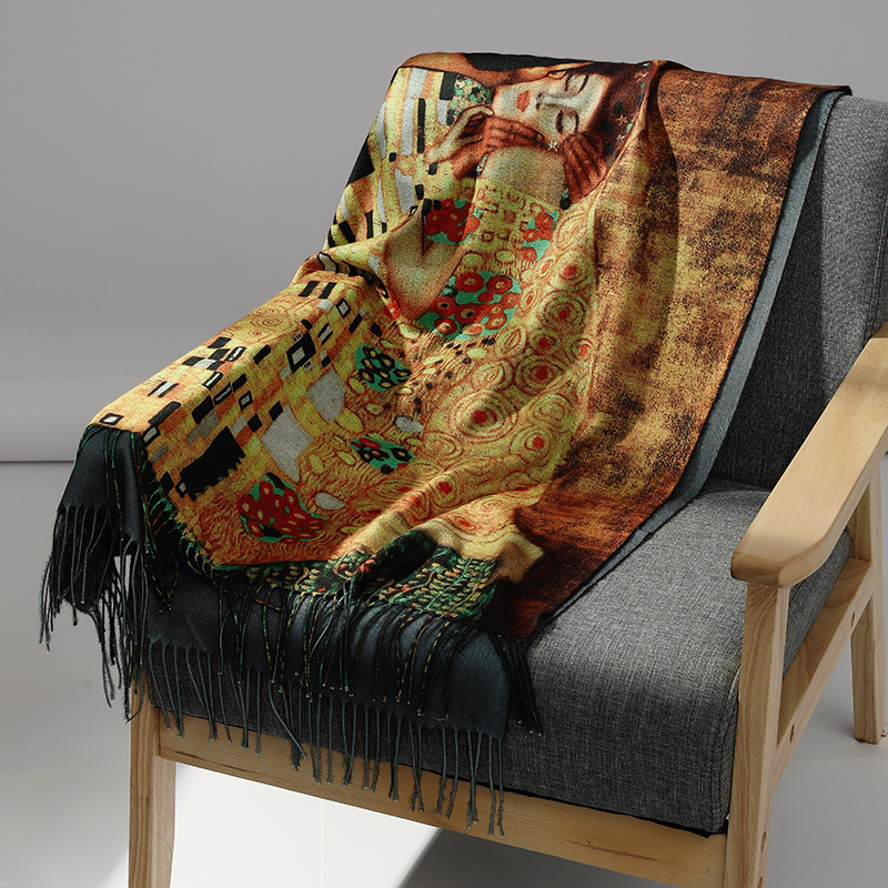 Lüks Marka Yağlıboya Kaşmir Eş - Cashmere Scarf Wrap incelemesi ve fiyatı